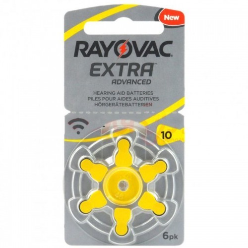 Батарейки для слухових апаратів Rayovac Extra Advanced 10, 6 шт.