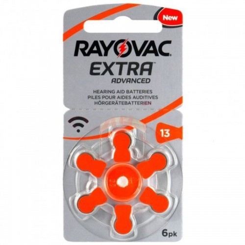 Батарейки для слухових апаратів Rayovac Extra Advanced 13, 6 шт.