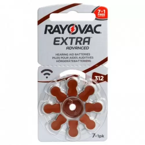 Батарейки для слухових апаратів Rayovac Extra Advanced 10, 7+1 шт.