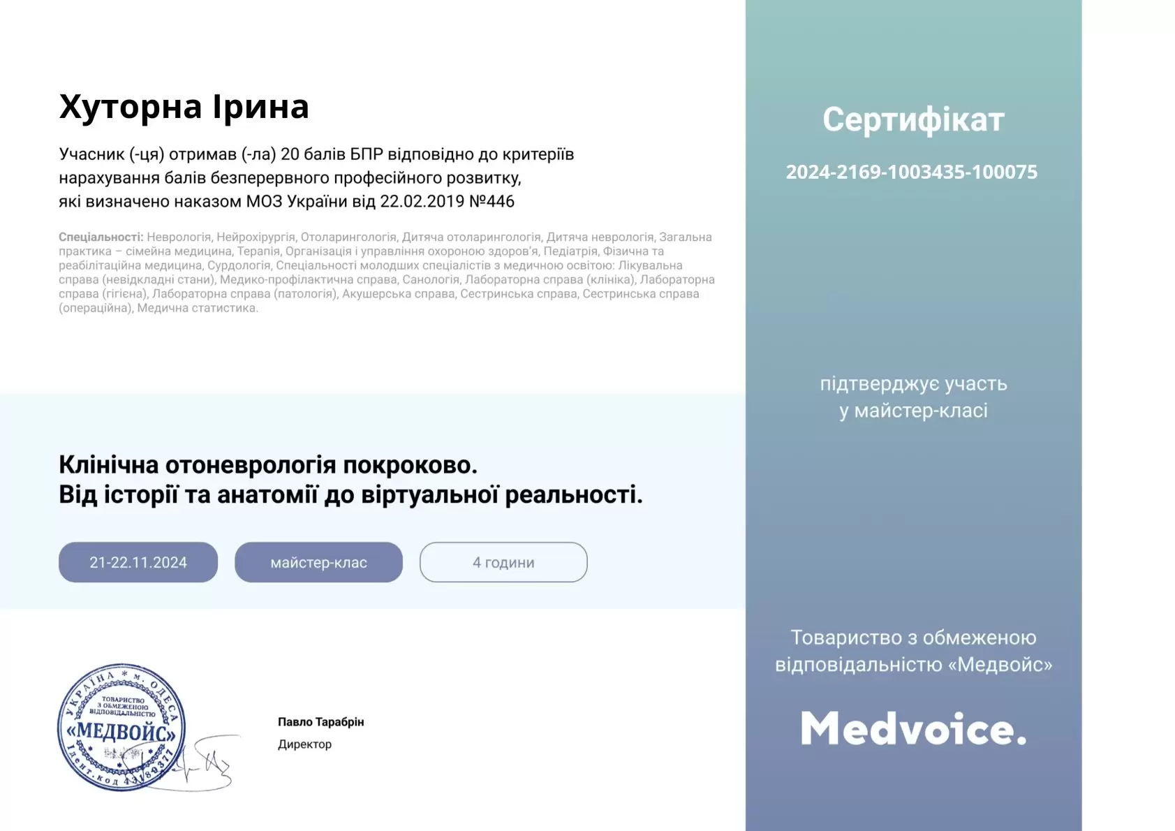 Хуторна Ірина Сергіївна Хуторна Ірина Сергіївна